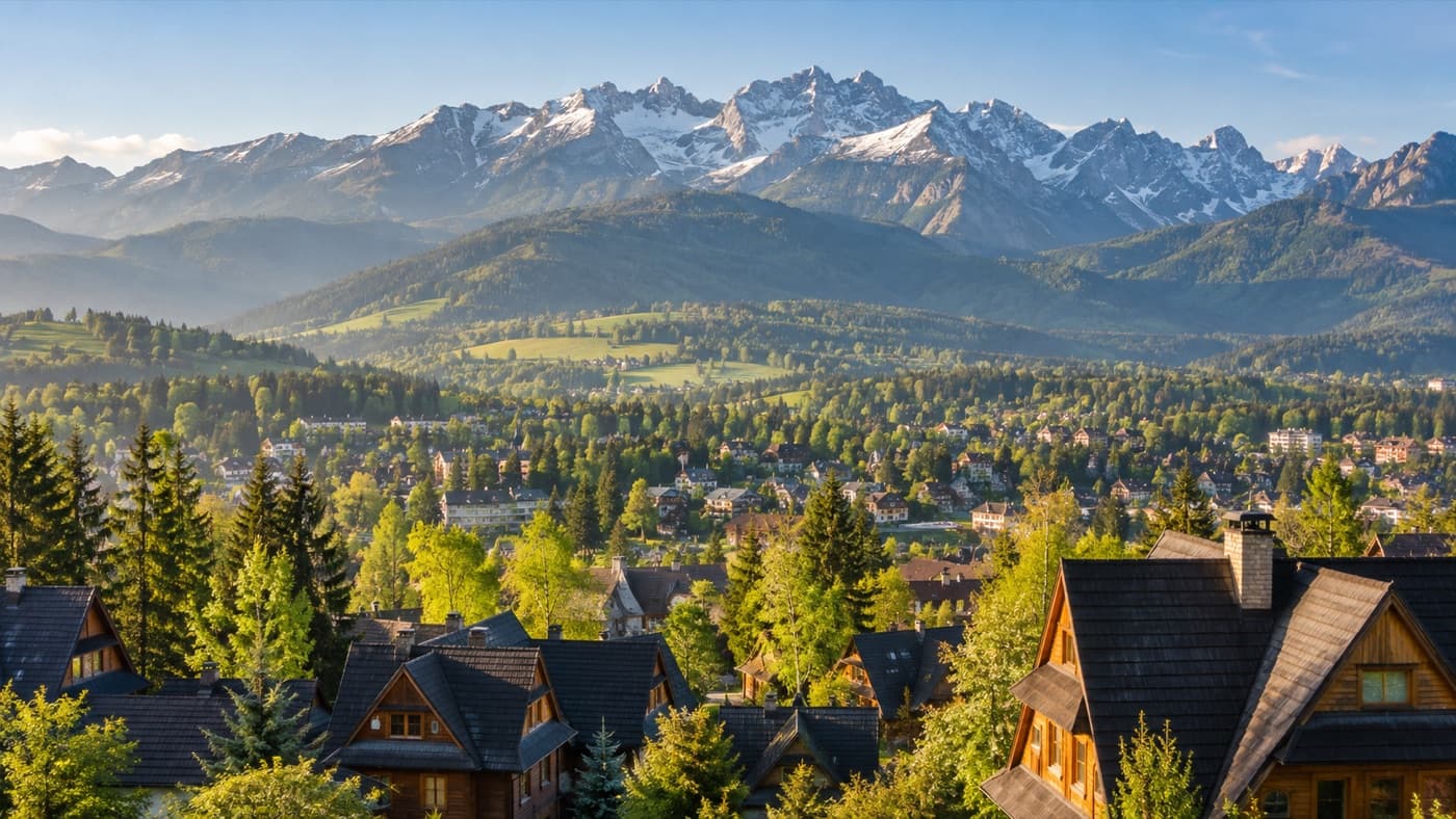 Widok miejscowości Zakopane